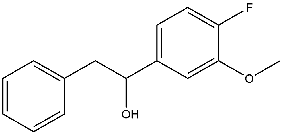 α-(4-Fluoro-3-methoxyphenyl)benzeneethanol Structure