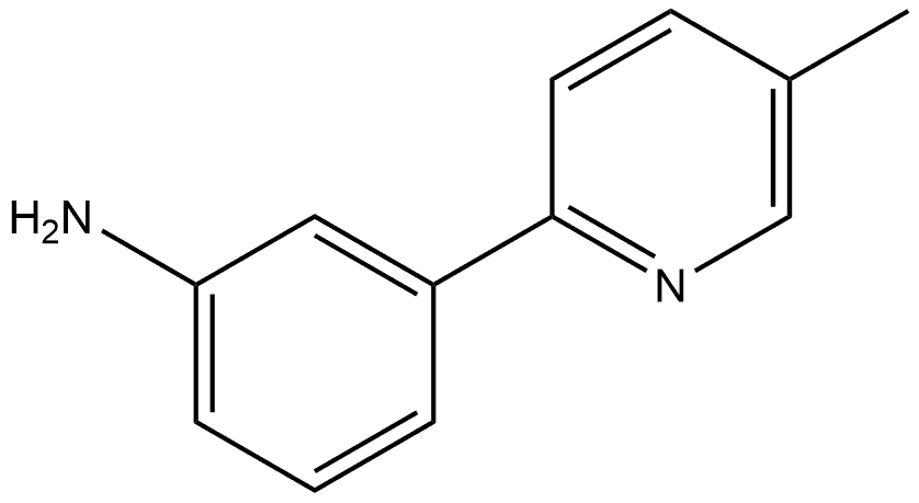 3-(5-Methyl-2-pyridinyl)benzenamine Structure