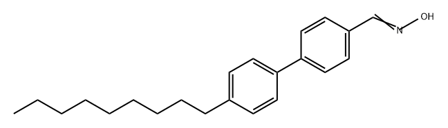 [1,1'-Biphenyl]-4-carboxaldehyde, 4'-nonyl-, oxime 구조식 이미지