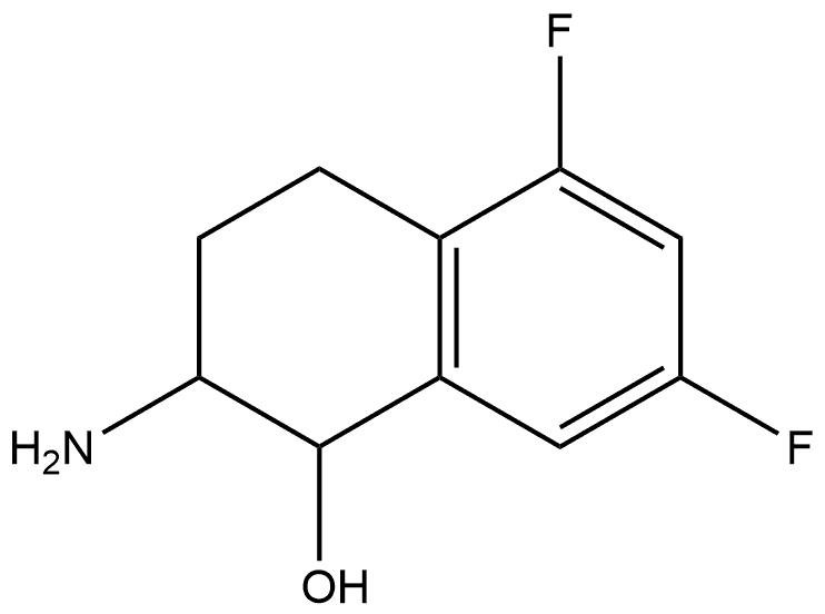 2-amino-5,7-difluoro-1,2,3,4-tetrahydronaphthalen-1-ol 구조식 이미지