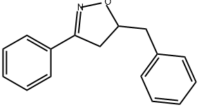 5-Benzyl-3-phenyl-4,5-dihydroisoxazole Structure