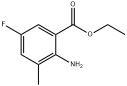 Benzoic acid, 2-amino-5-fluoro-3-methyl-, ethyl ester Structure