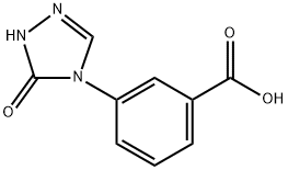 Benzoic acid, 3-(1,5-dihydro-5-oxo-4H-1,2,4-triazol-4-yl)- Structure
