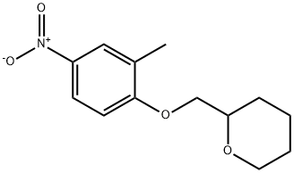 2H-Pyran, tetrahydro-2-[(2-methyl-4-nitrophenoxy)methyl]- 구조식 이미지