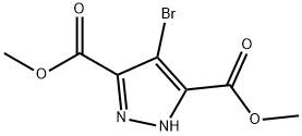 dimethyl 4-bromo-1H-pyrazole-3,5-dicarboxylate Structure