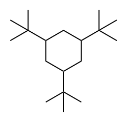 Cyclohexane, 1,3,5-tris(1,1-dimethylethyl)- Structure