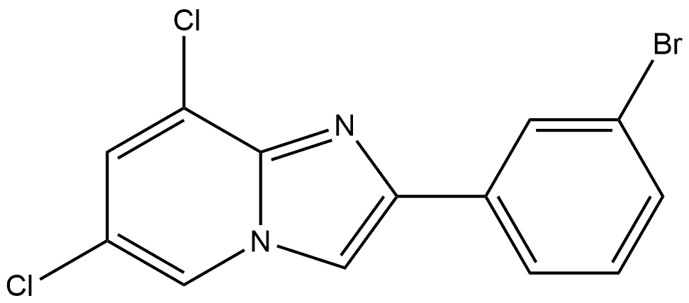 2-(3-Bromophenyl)-6,8-dichloroimidazo[1,2-a]pyridine Structure