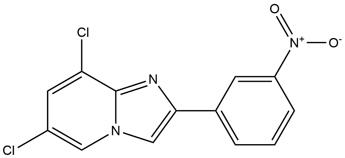 6,8-Dichloro-2-(3-nitrophenyl)imidazo[1,2-a]pyridine Structure