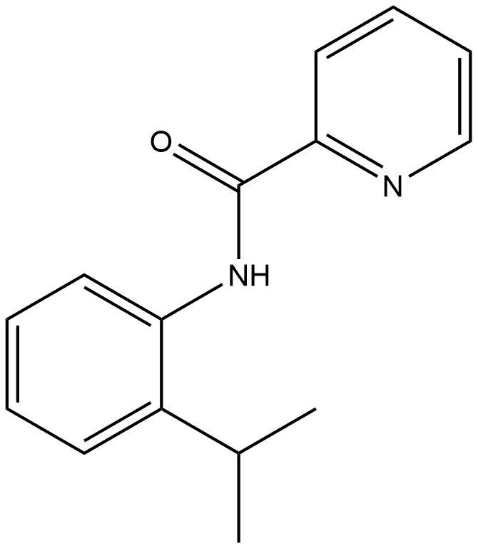 N-[2-(1-Methylethyl)phenyl]-2-pyridinecarboxamide Structure