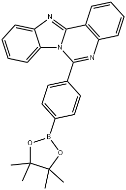 Benzimidazo[1,2-c]quinazoline, 6-[4-(4,4,5,5-tetramethyl-1,3,2-dioxaborolan-2-yl)phenyl]- Structure