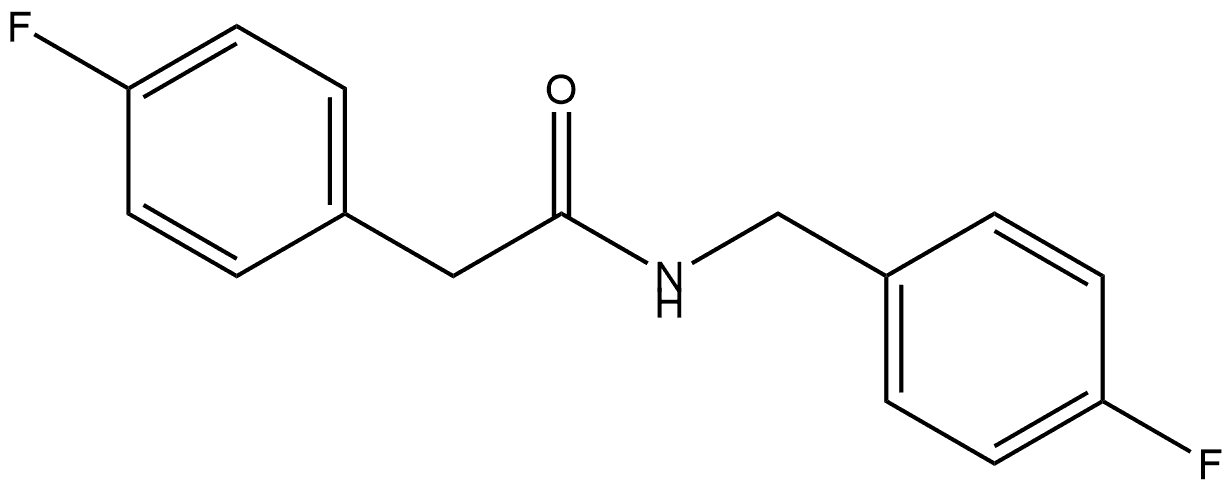 4-Fluoro-N-[(4-fluorophenyl)methyl]benzeneacetamide Structure