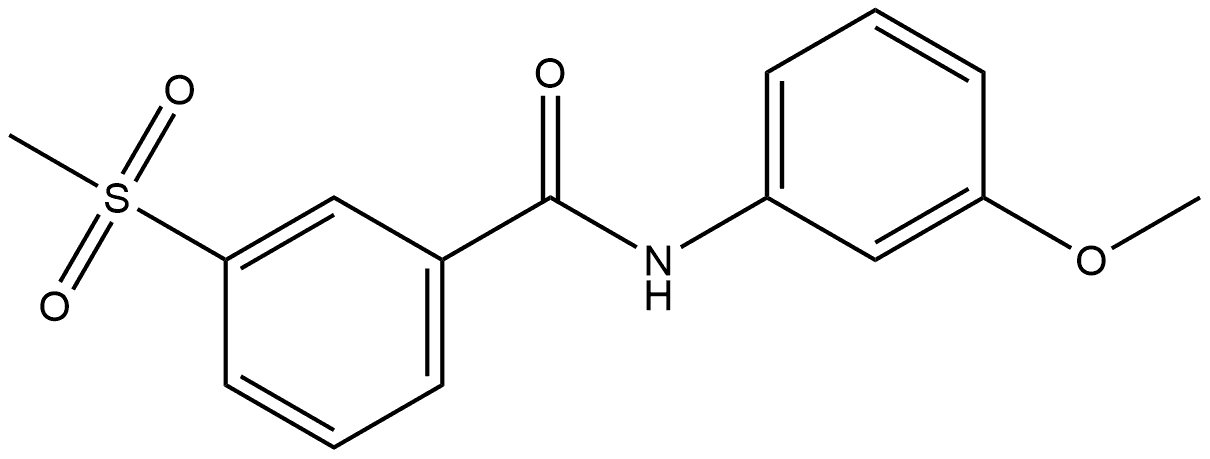 N-(3-Methoxyphenyl)-3-(methylsulfonyl)benzamide Structure