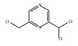 Pyrazine, 2-(chloromethyl)-6-(dichloromethyl)- 구조식 이미지