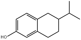 2-Naphthalenol, 5,6,7,8-tetrahydro-6-(1-methylethyl)- 구조식 이미지