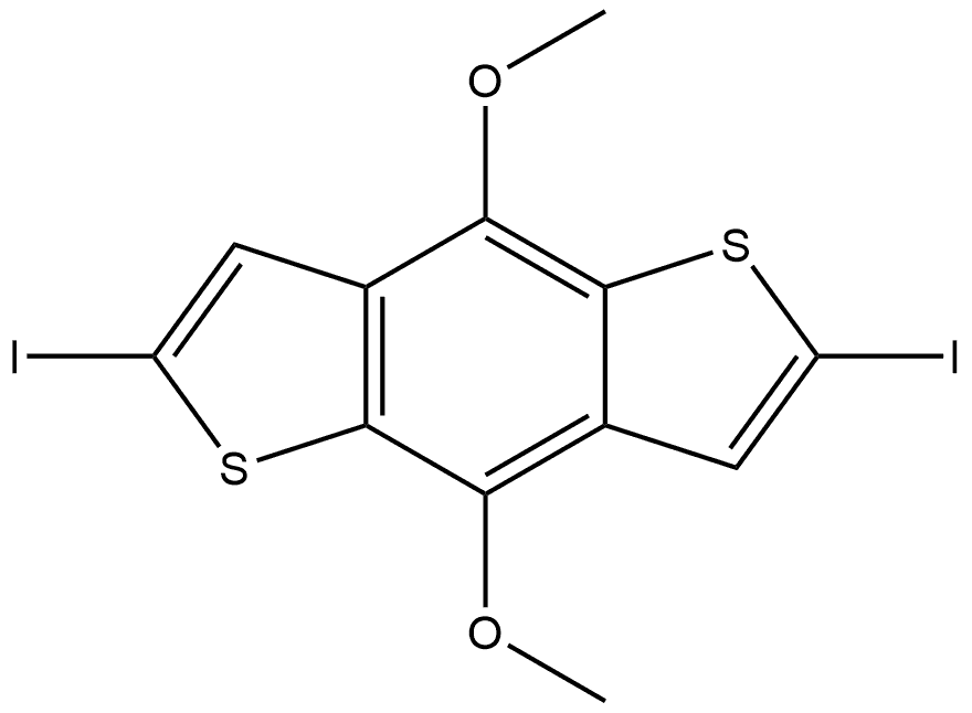 2,6-Diiodo-4,8-dimethoxybenzo[1,2-b:4,5-b′]dithiophene Structure