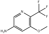 3-Pyridinamine, 5-methoxy-6-(trifluoromethyl)- Structure