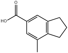 7-methyl-2,3-dihydro-1H-indene-5-carboxylic acid Structure