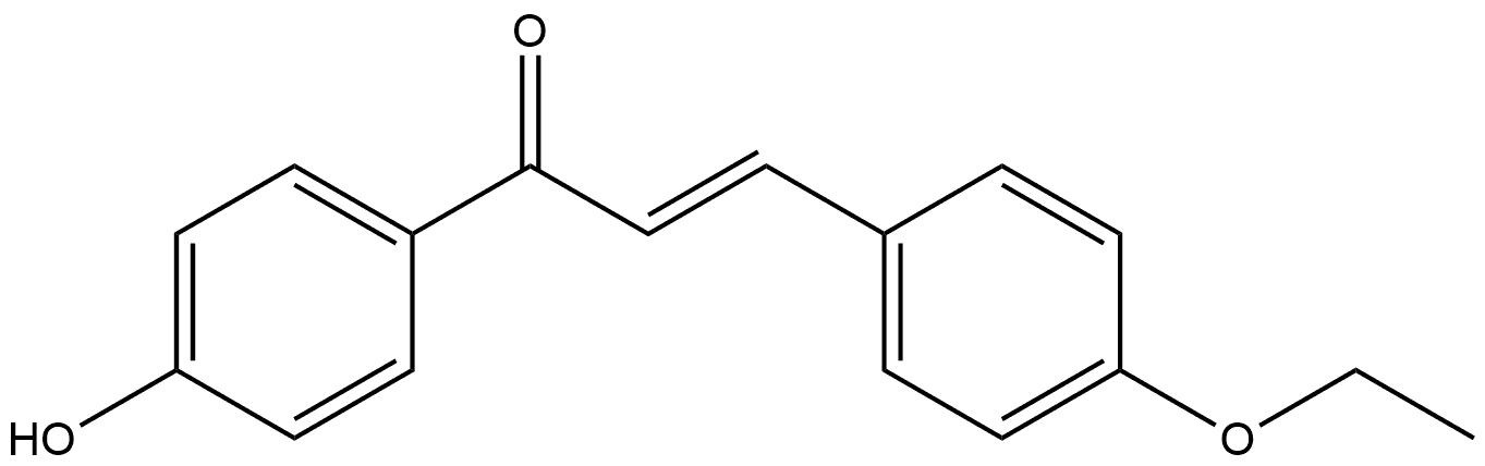 (2E)-3-(4-Ethoxyphenyl)-1-(4-hydroxyphenyl)-2-propen-1-one Structure