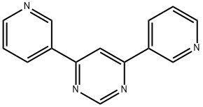 Pyrimidine, 4,6-di-3-pyridinyl- Structure