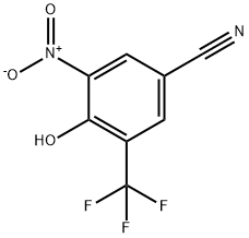 4-Hydroxy-3-nitro-5-(trifluoromethyl)benzonitrile Structure