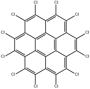 Coronene, 1,2,3,4,5,6,7,8,9,10,11,12-dodecachloro- 구조식 이미지