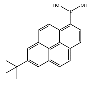 Boronic acid, B-[7-(1,1-dimethylethyl)-1-pyrenyl]- Structure