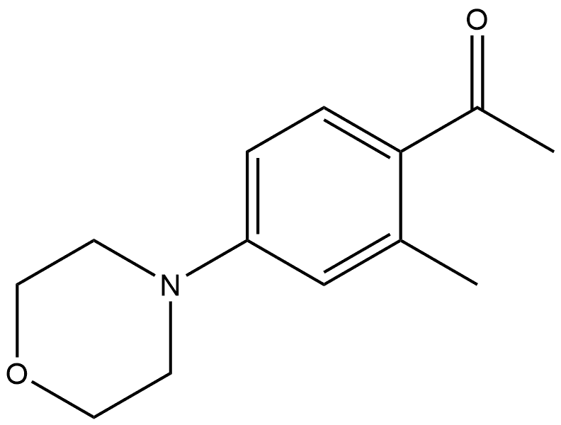 1-[2-Methyl-4-(4-morpholinyl)phenyl]ethanone Structure