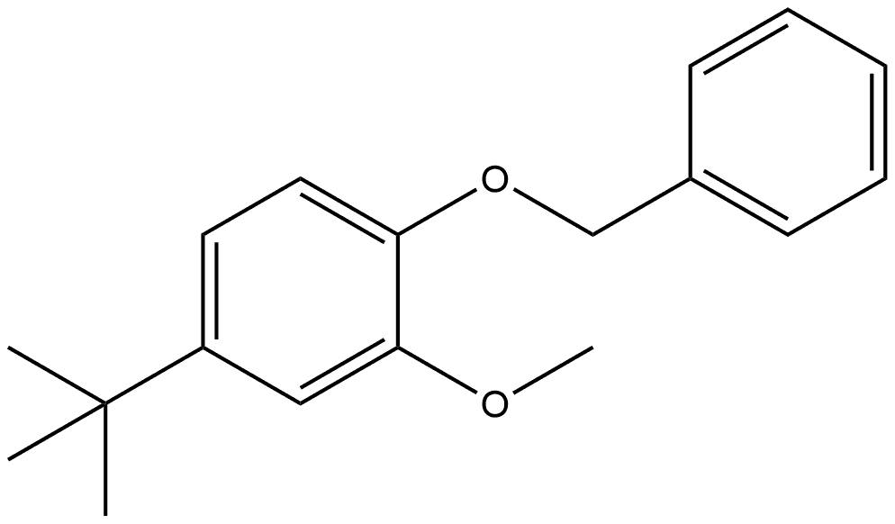 4-(1,1-Dimethylethyl)-2-methoxy-1-(phenylmethoxy)benzene Structure