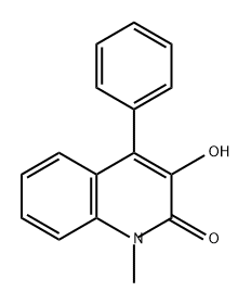 2(1H)-Quinolinone, 3-hydroxy-1-methyl-4-phenyl- 구조식 이미지