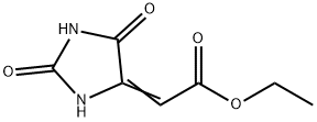 Acetic acid, 2-(2,5-dioxo-4-imidazolidinylidene)-, ethyl ester 구조식 이미지