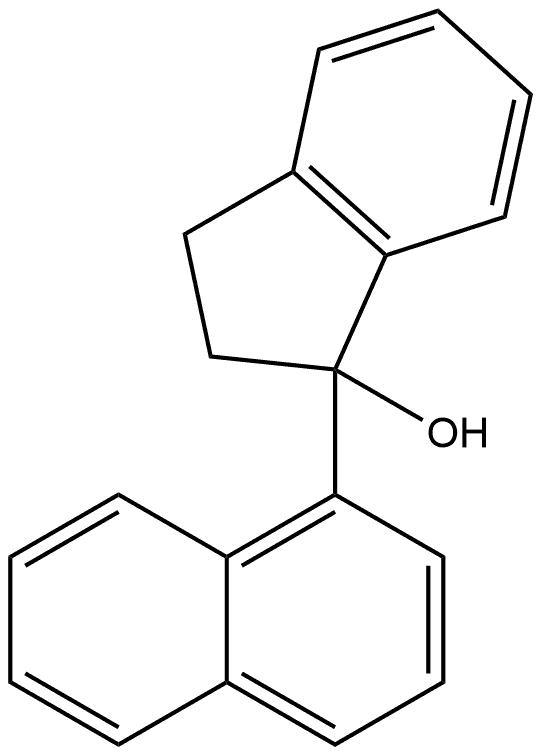 2,3-Dihydro-1-(1-naphthalenyl)-1H-inden-1-ol Structure