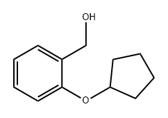 Benzenemethanol, 2-(cyclopentyloxy)- Structure