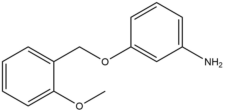 3-[(2-Methoxyphenyl)methoxy]benzenamine Structure