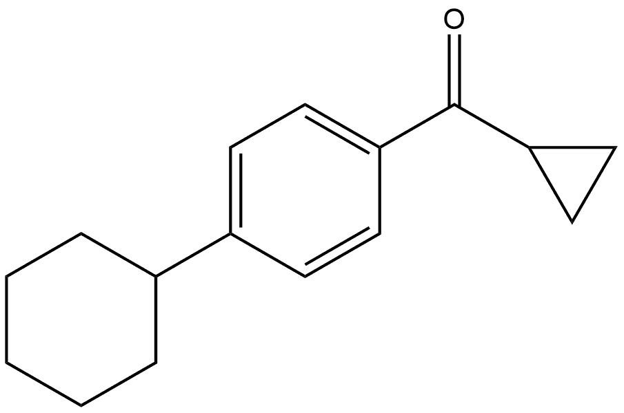 (4-Cyclohexylphenyl)cyclopropylmethanone Structure