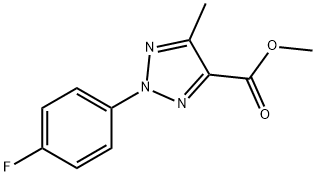 2H-1,2,3-Triazole-4-carboxylic acid, 2-(4-fluorophenyl)-5-methyl-, methyl ester Structure