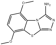 1,2,4-Triazolo[3,4-b]benzothiazol-3-amine, 5,8-dimethoxy- 구조식 이미지