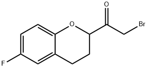 Ethanone, 2-bromo-1-(6-fluoro-3,4-dihydro-2H-1-benzopyran-2-yl)- Structure