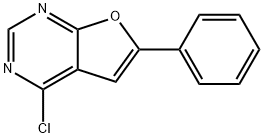 4-chloro-6-phenylfuro[2,3-d]pyrimidine 구조식 이미지