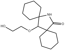 7-(2-Hydroxyethoxy)-14-Azadispiro[5.1.5.2]pentadecan-15-one 구조식 이미지