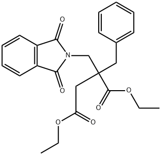 Butanedioic acid, 2-[(1,3-dihydro-1,3-dioxo-2H-isoindol-2-yl)methyl]-2-(phenylmethyl)-, 1,4-diethyl ester Structure