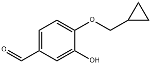 Benzaldehyde, 4-(cyclopropylmethoxy)-3-hydroxy- Structure