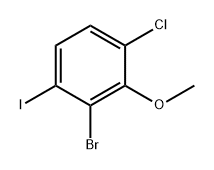 Benzene, 2-bromo-4-chloro-1-iodo-3-methoxy- Structure