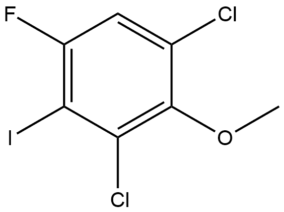 1,3-Dichloro-5-fluoro-4-iodo-2-methoxybenzene Structure