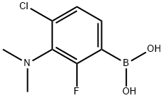 Boronic acid, B-[4-chloro-3-(dimethylamino)-2-fluorophenyl]- Structure