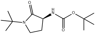 (S)-tert-Butyl (1-(tert-butyl)-2-oxopyrrolidin-3-yl)carbamate Structure