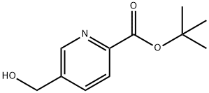 2-Pyridinecarboxylic acid, 5-(hydroxymethyl)-, 1,1-dimethylethyl ester Structure