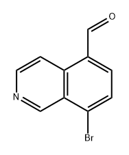 5-Isoquinolinecarboxaldehyde, 8-bromo- Structure