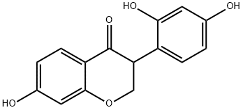 4H-1-Benzopyran-4-one, 3-(2,4-dihydroxyphenyl)-2,3-dihydro-7-hydroxy- Structure