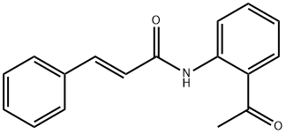 2-Propenamide, N-(2-acetylphenyl)-3-phenyl-, (2E)- 구조식 이미지