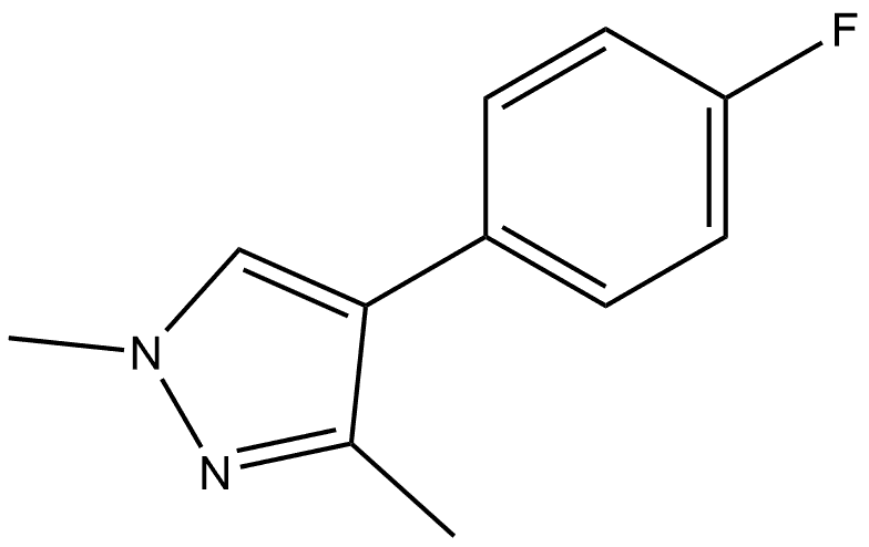 4-(4-Fluorophenyl)-1,3-dimethyl-1H-pyrazole Structure